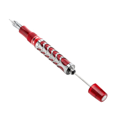 Visconti Skeleton Fountain Pen - Red (Limited Edition) 5