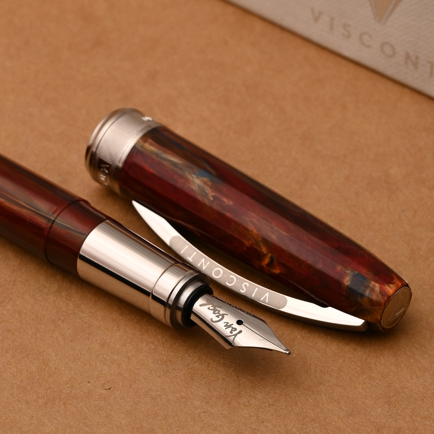 Visconti Van Gogh Fountain Pen - Red Vineyard 7