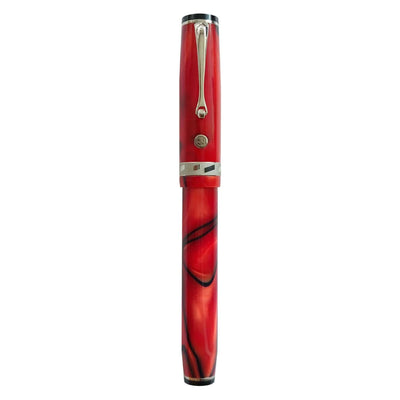 Wahl Eversharp Signature Classic Fountain Pen, Campari (Red) / Rhodium Trim - 18K Gold Nib 4