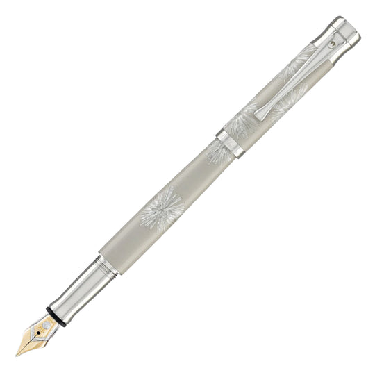 Waldmann Tango Stardust 18K Gold Fountain Pen - Brilliant Galaxy Grey CT (Limited Edition)