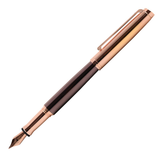 Waldmann Tuscany Fountain Pen - Chocolate Rosegold RGT