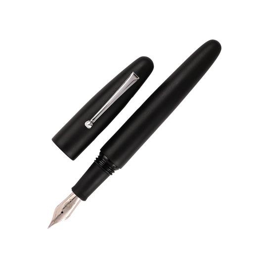 Wancher Dream True Ebonite Fountain Pen - Matte Black CT