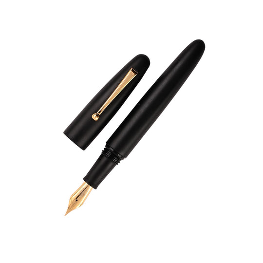 Wancher Dream True Ebonite Fountain Pen - Matte Black GT