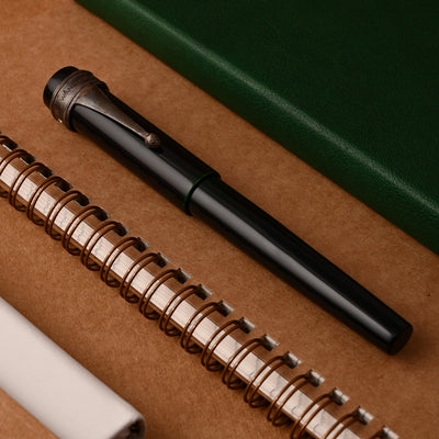 Wancher Dream True Urushi Fountain Pen - Ao Tamenuri CT 7