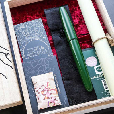 Wancher Dream True Urushi Fountain Pen - Green GT 11