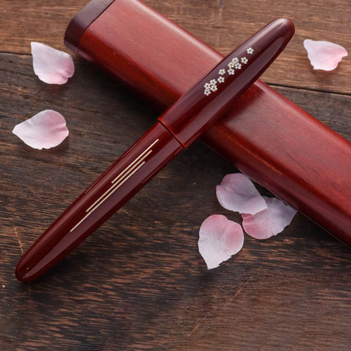 Buy Wancher Dream Zogan Urushi Aka Tamenuri Fountain Pen|Zogan Art