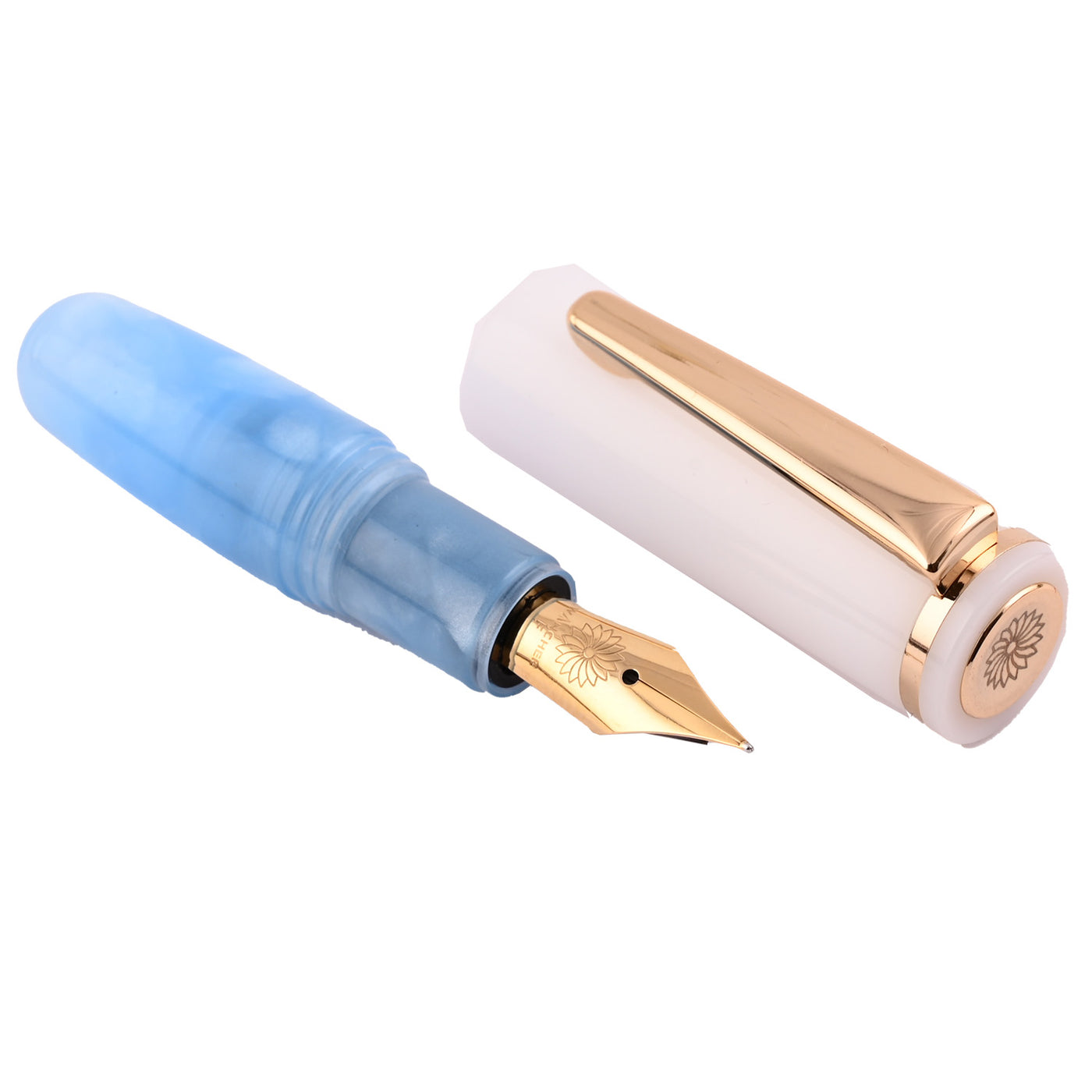 Wancher PuChiCo Fountain Pen - Arctic Blue GT 1