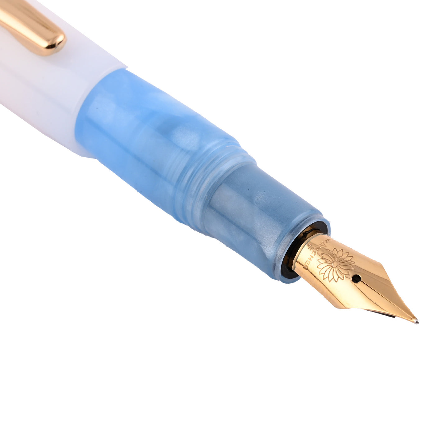 Wancher PuChiCo Fountain Pen - Arctic Blue GT 2