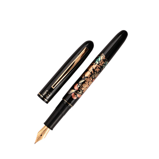 Wancher x Kuretake Kindai Maki-e Fountain Pen - Aki Ibuki GT