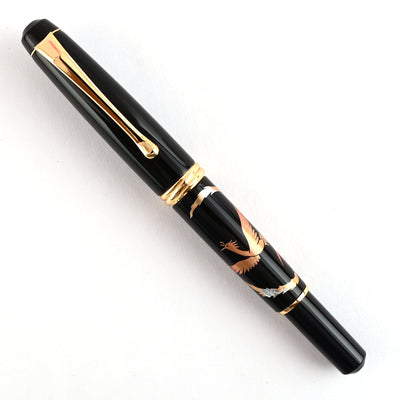 Wancher x Kuretake Yumeginga Kindai Maki-e Zuichou Houou Fountain Pen - Black GT 6