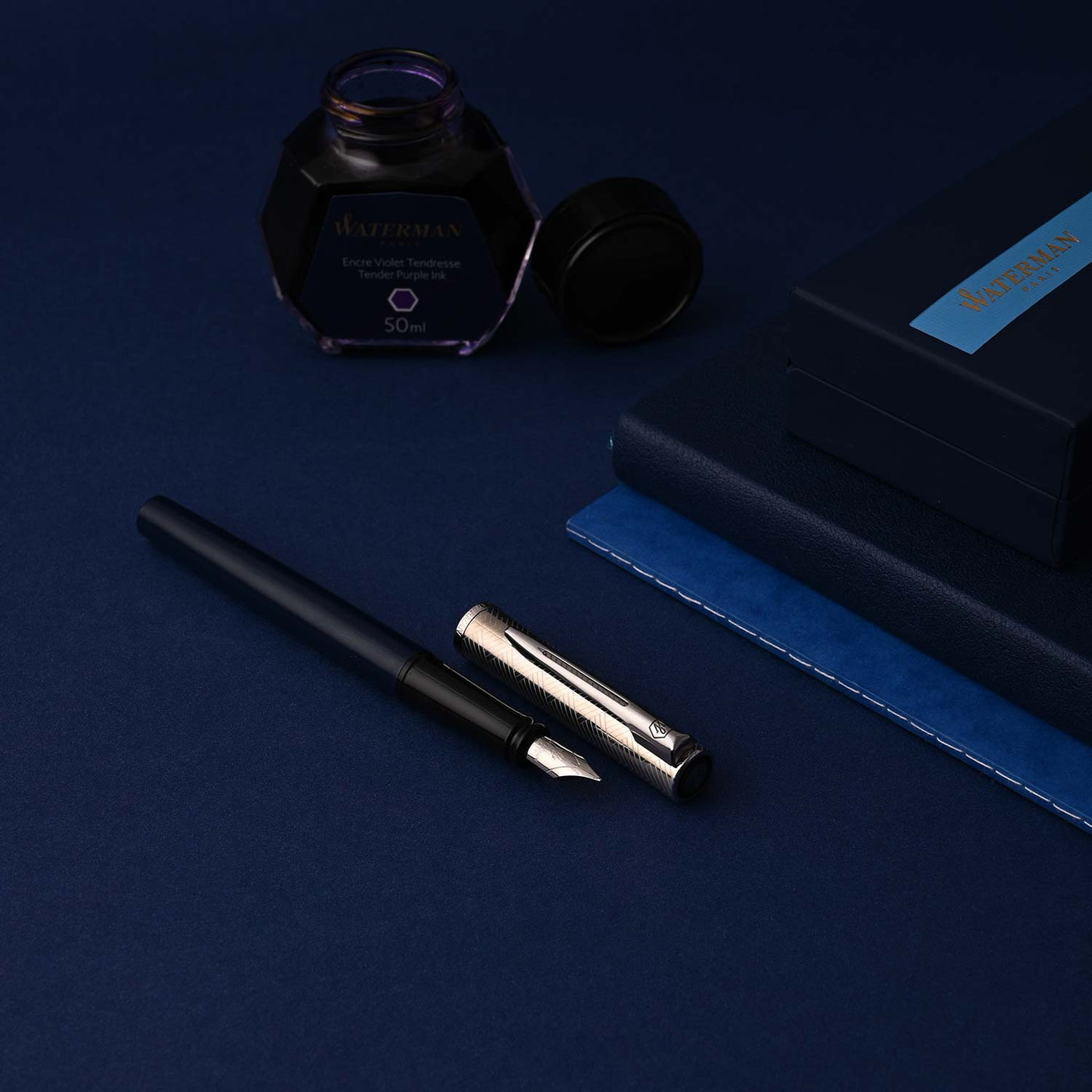 Waterman Allure Fountain Pen - Deluxe Blue CT 7