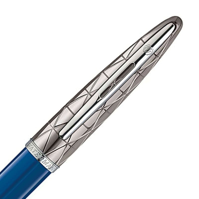 Waterman Carene Roller Ball Pen - Contemporary Blue & Gunmetal 3
