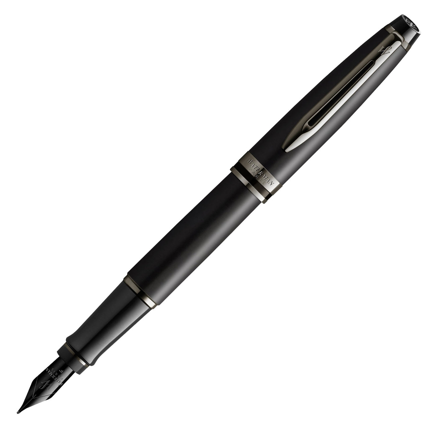Waterman Expert Fountain Pen - Metallic Black RT 1
