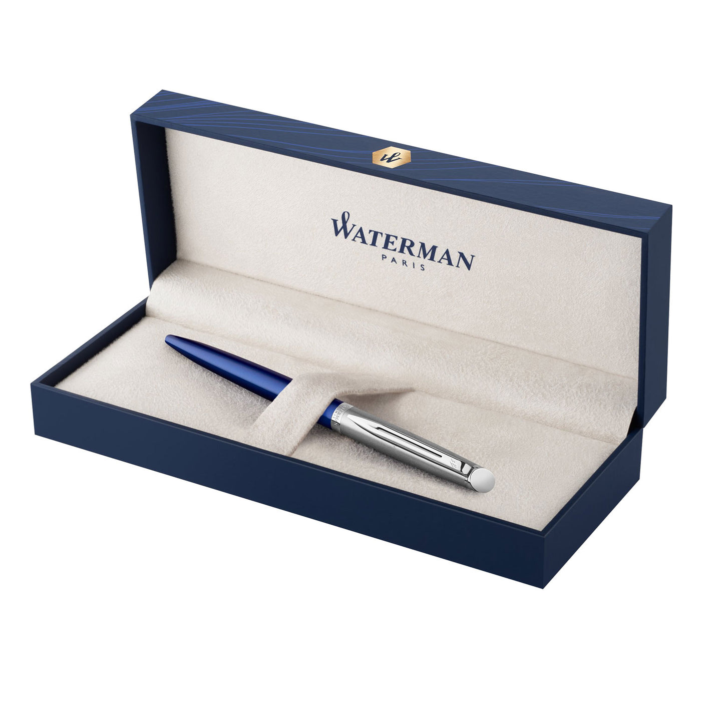 Waterman Hemisphere Essential Stainless Steel Ball Pen - Matte Blue CT 8