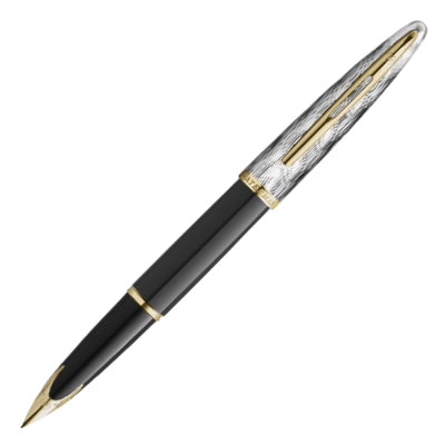 Waterman Carene Reflections of Paris Fountain Pen - Black & Palladium GT (Special Edition)