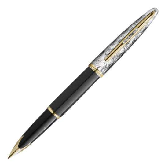 Waterman Carene Reflections of Paris Fountain Pen - Black & Palladium GT (Special Edition)
