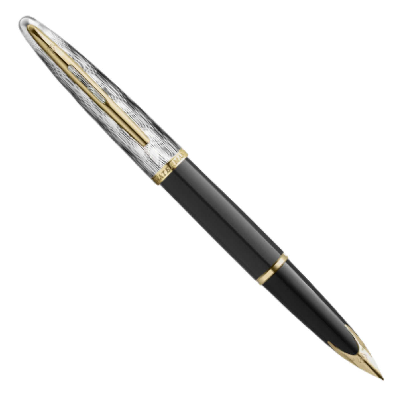 Waterman Carene Reflections of Paris Fountain Pen - Black & Palladium GT (Special Edition)