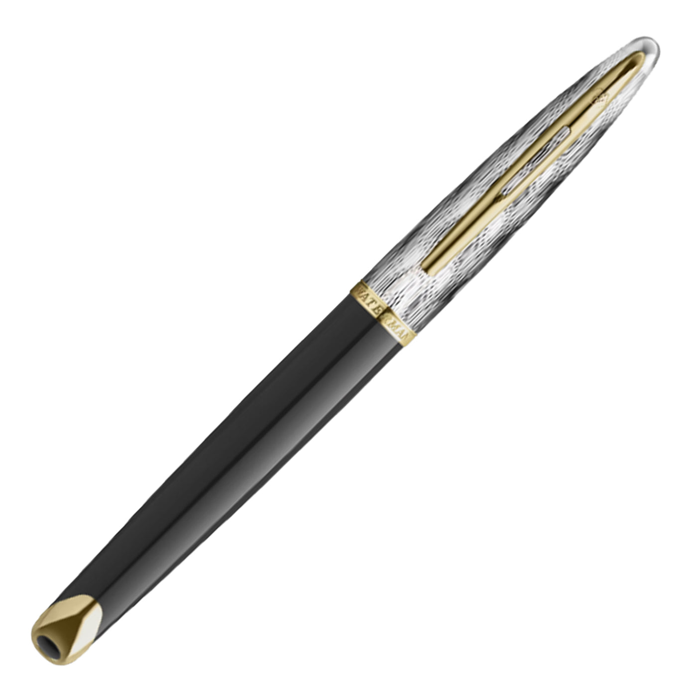 Waterman Carene Reflections of Paris Fountain Pen - Black & Palladium GT (Special Edition)