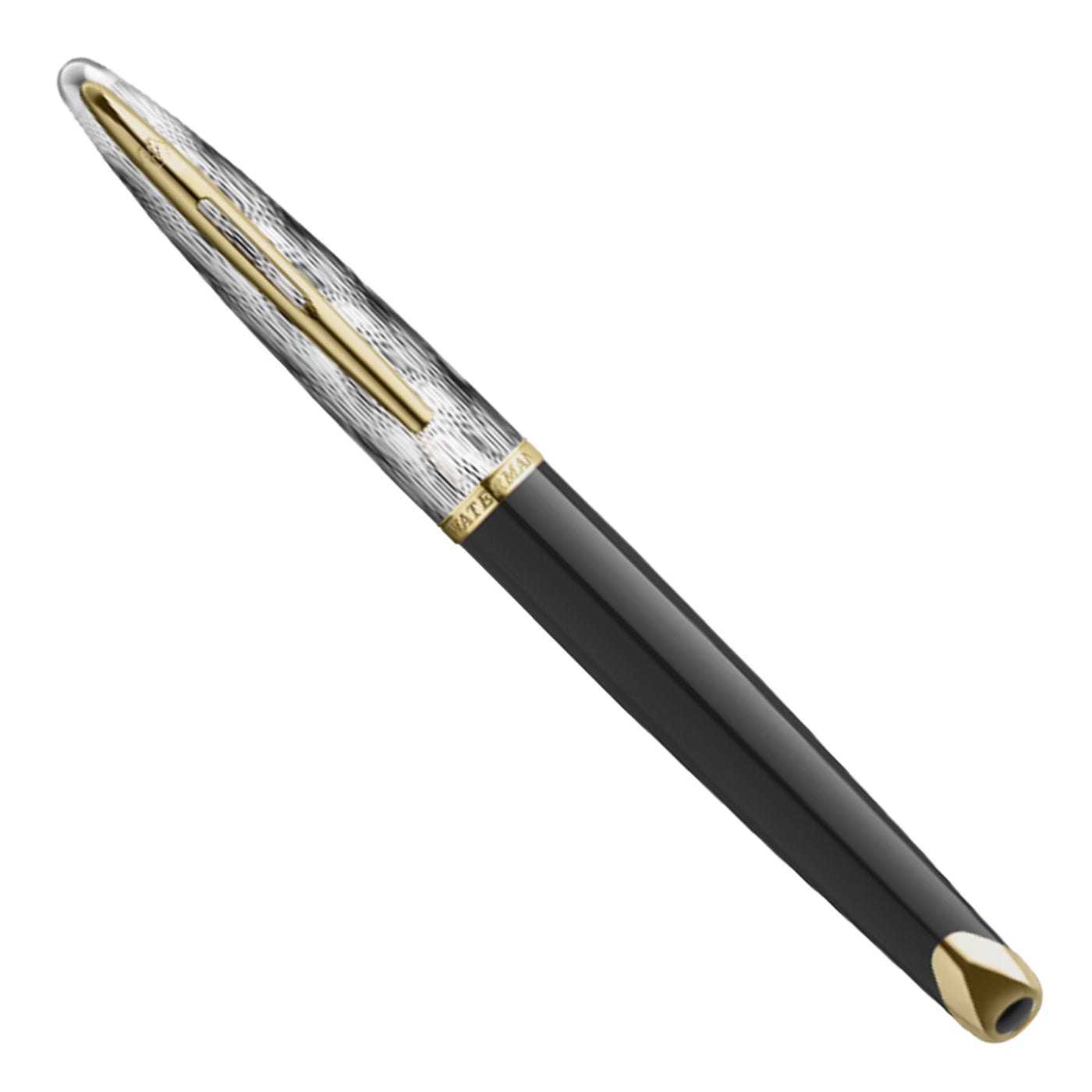 Waterman Carene Reflections of Paris Fountain Pen - Black & Palladium GT (Special Edition)