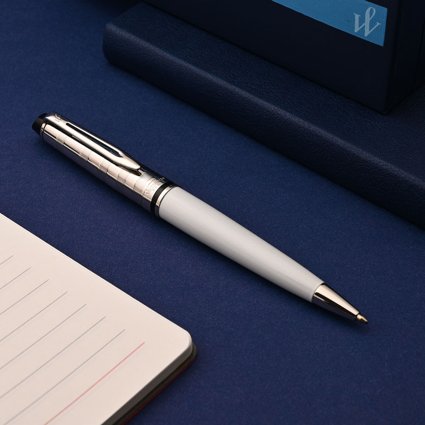 Waterman Expert Ball Pen - Deluxe White CT 6