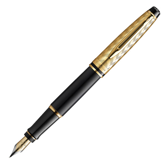 Waterman Expert Opera Fountain Pen - Black & Gold GT