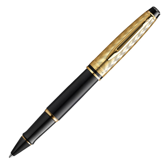 Waterman Expert Opera Roller Ball Pen - Black & Gold GT