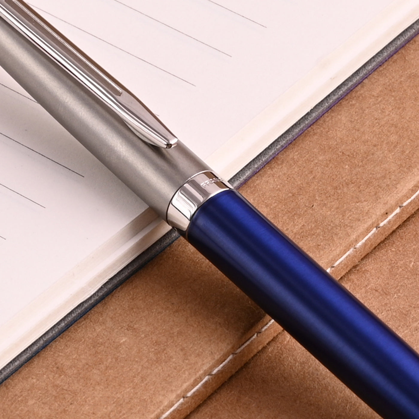 Waterman Hemisphere Essential Stainless Steel Ball Pen - Matte Blue CT 13