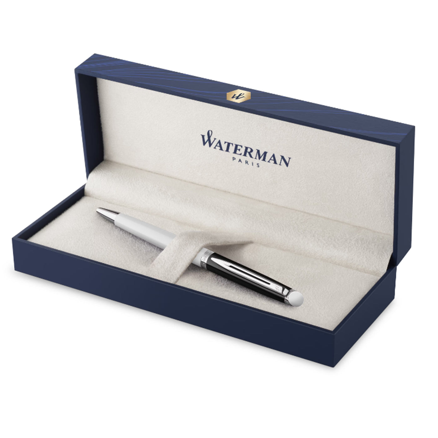 Waterman Hemisphere Colour Blocking Ball Pen - Black & White CT 9