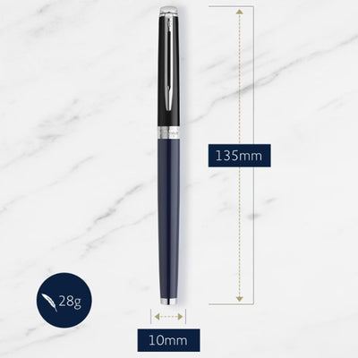 Waterman Hemisphere Colour Blocking Fountain Pen - Black & Blue CT 7