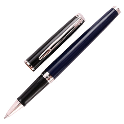 Waterman Hemisphere Colour Blocking Roller Ball Pen - Black & Blue CT 1