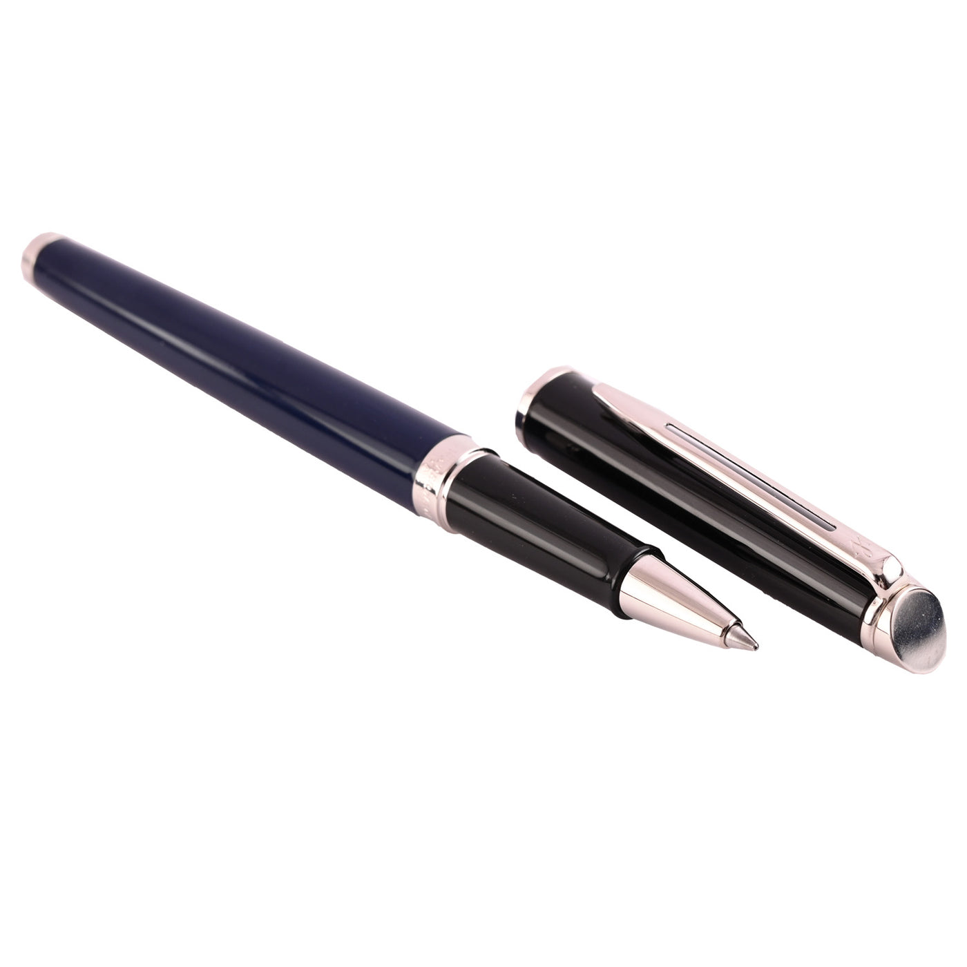 Waterman Hemisphere Colour Blocking Roller Ball Pen - Black & Blue CT 2