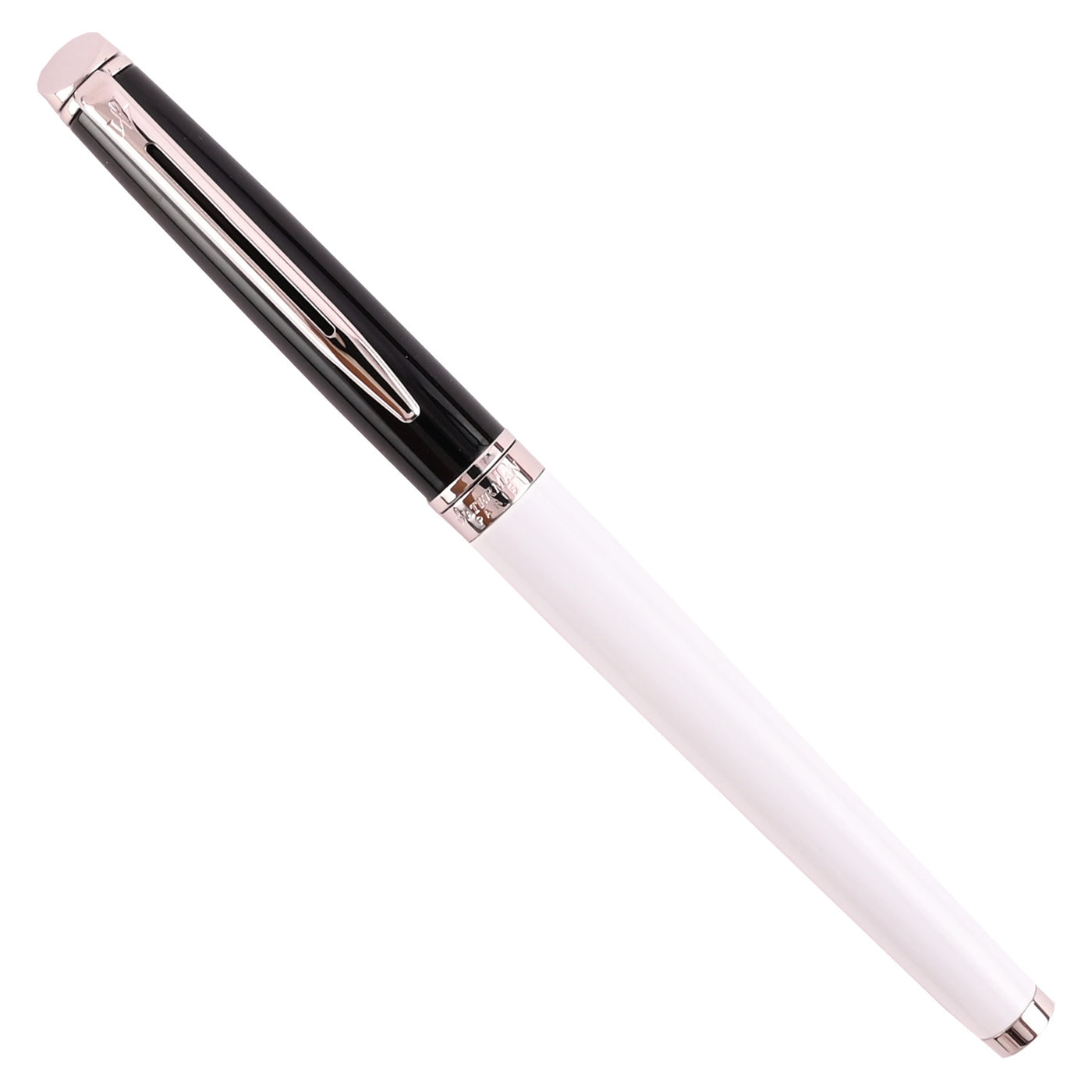 Waterman Hemisphere Colour Blocking Roller Ball Pen - Black & White CT 4