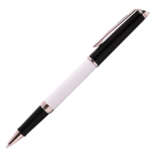 Waterman Hemisphere Colour Blocking Roller Ball Pen - Black & White CT