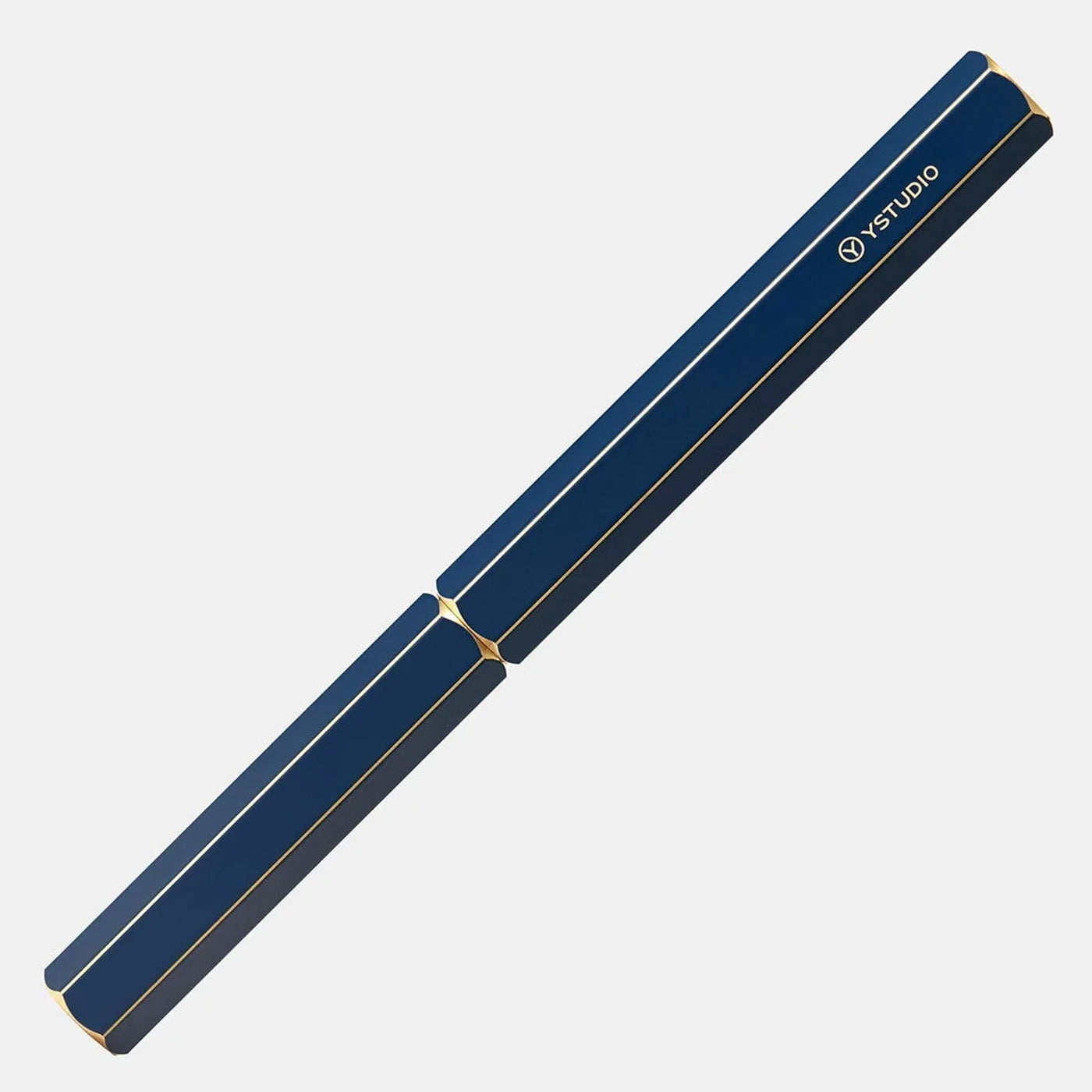 YSTUDIO Classic Revolve Fountain Pen Blue Steel Nib Image 5