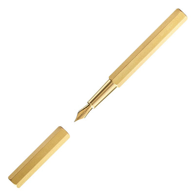 YSTUDIO Classic Revolve Fountain Pen Brass Steel Nib 3