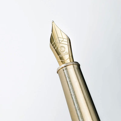 YSTUDIO Classic Revolve Fountain Pen Brass Steel Nib 4