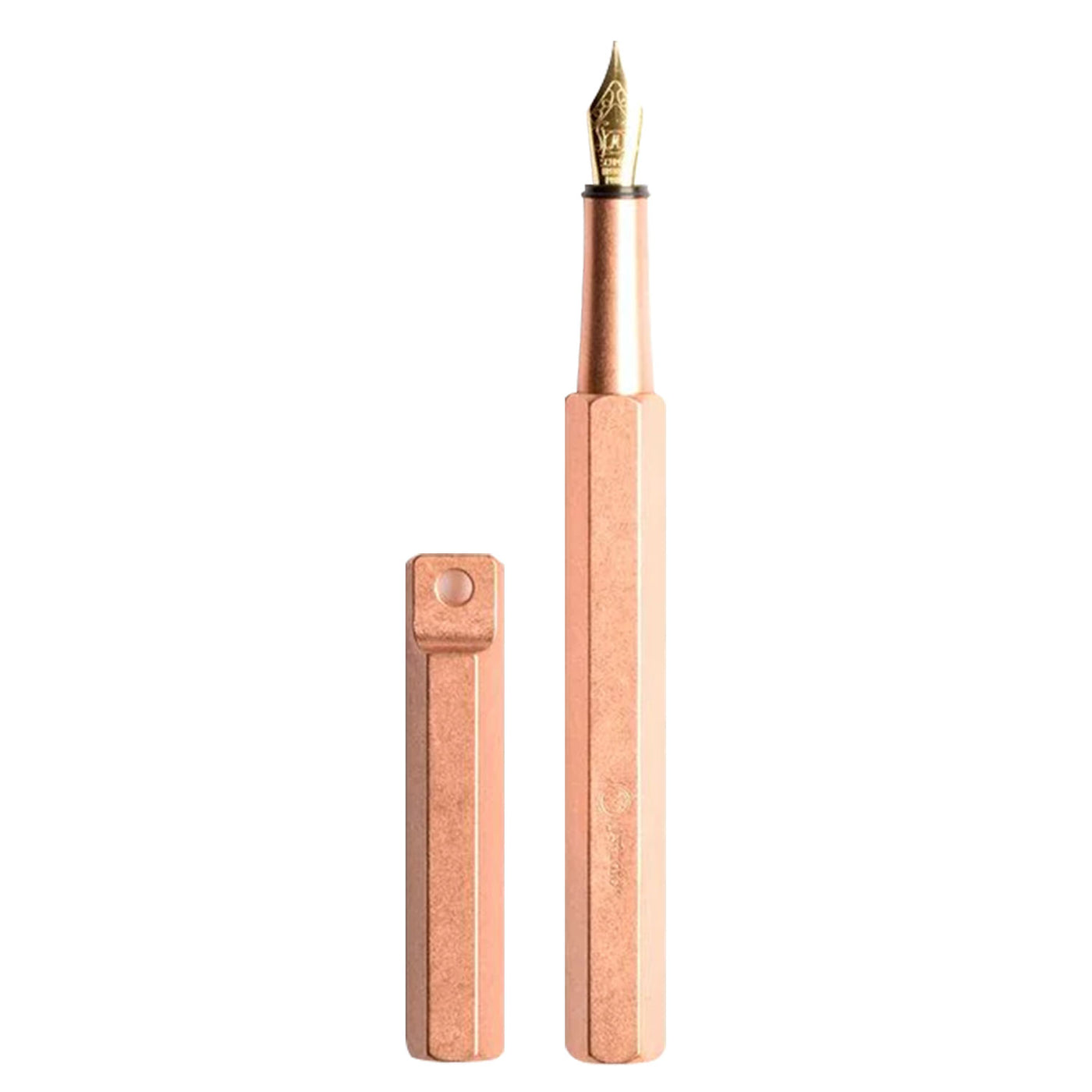 YSTUDIO Classic Revolve Portable Fountain Pen Copper Steel Nib 2