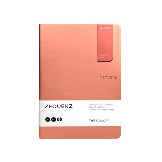 Zequenz Color Notebook, Peach - A5, Squared