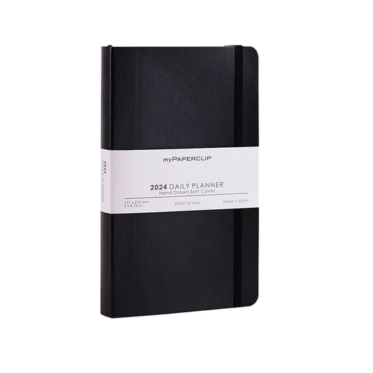 myPAPERCLIP M2 2024 Daily Planner - Black