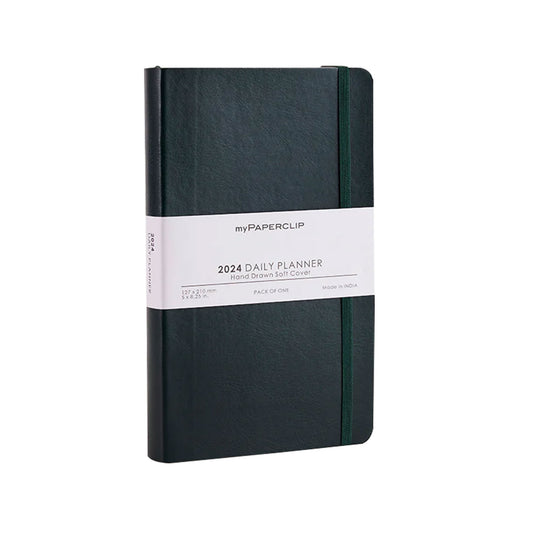 myPAPERCLIP M2 2024 Daily Planner - Green