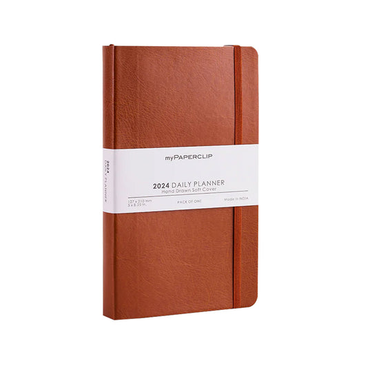 myPAPERCLIP M2 2024 Daily Planner - Tan
