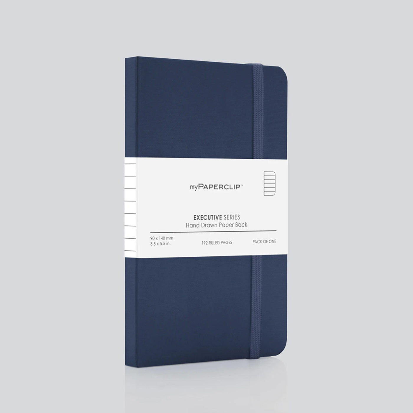 myPAPERCLIP Executive Series Soft Cover Notebook - Blue - Small - Ruled