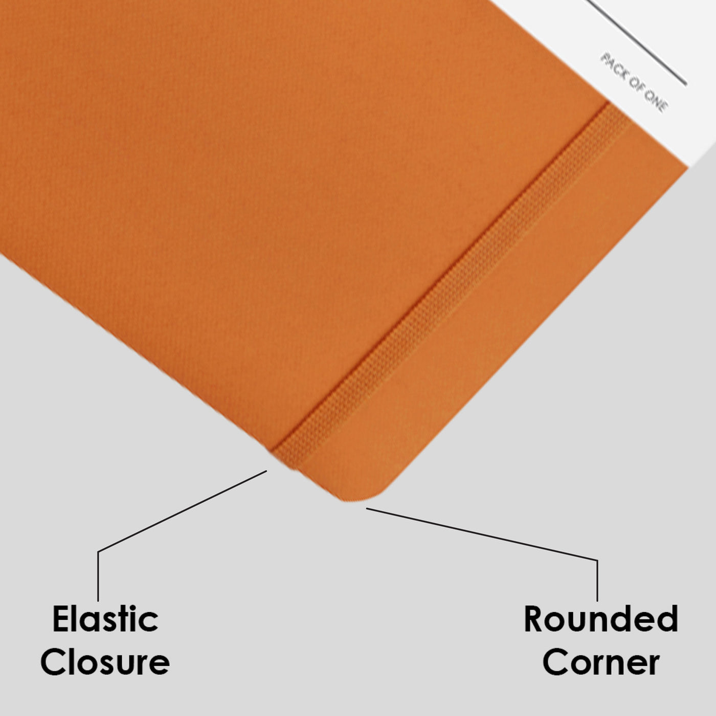 myPAPERCLIP Executive Series Soft Cover Notebook - Orange - A5 - Ruled