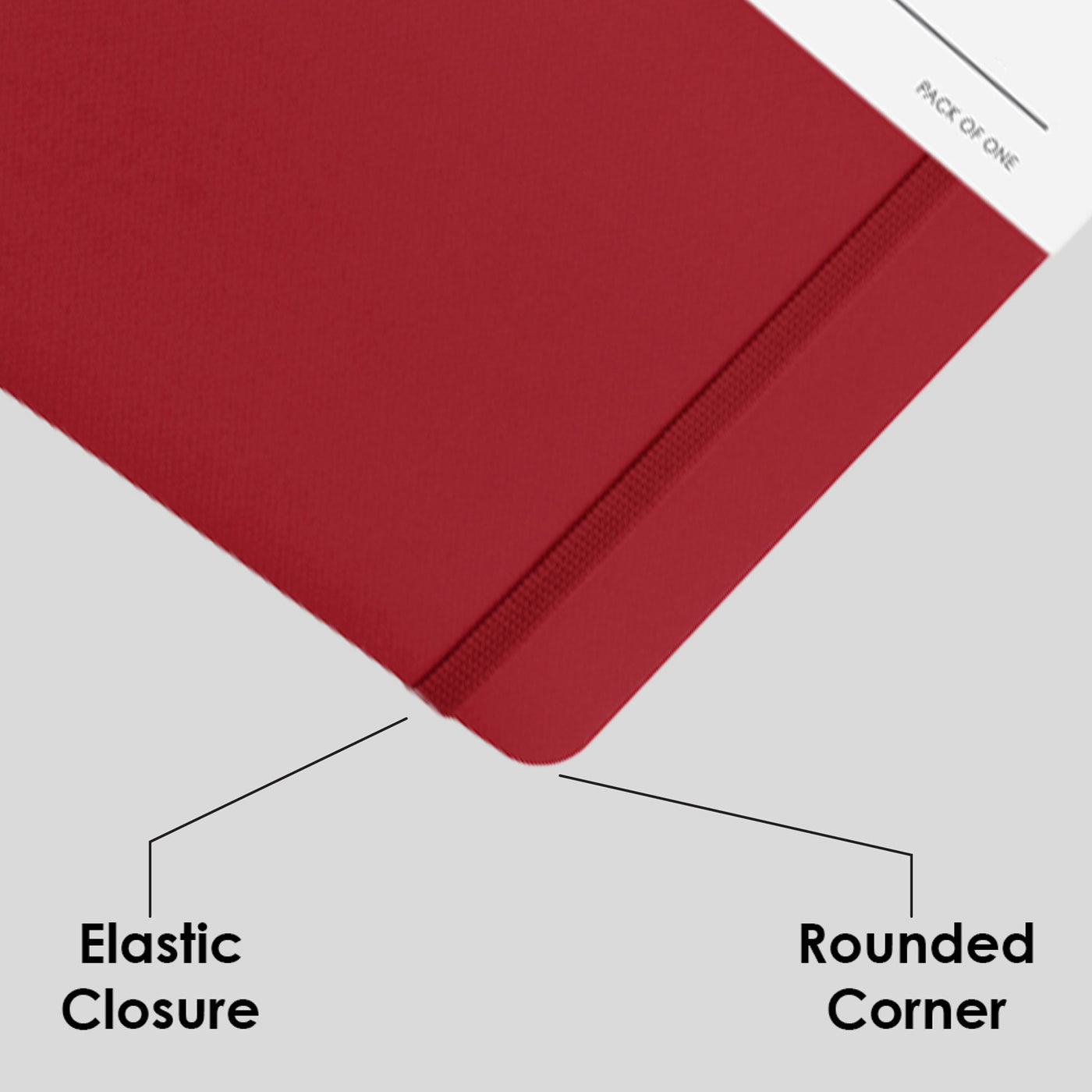 myPAPERCLIP Executive Series Soft Cover Notebook - Red - A5 - Squared