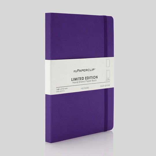 myPAPERCLIP Limited Edition Soft Cover Notebook - Amethyst - A5 - Plain
