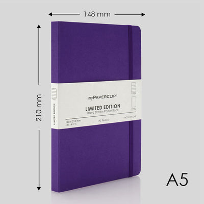 myPAPERCLIP Limited Edition Soft Cover Notebook - Amethyst - A5 - Ruled 2