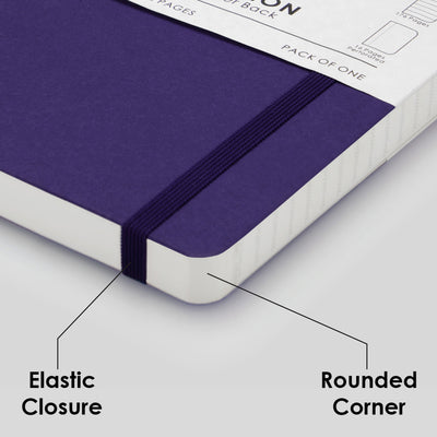 myPAPERCLIP Limited Edition Soft Cover Notebook - Amethyst - A5 - Squared 6