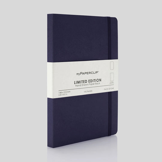 myPAPERCLIP Limited Edition Soft Cover Notebook - Aubergine - A5 - Plain