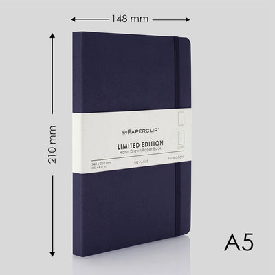 myPAPERCLIP Limited Edition Soft Cover Notebook - Aubergine - A5 - Plain 2