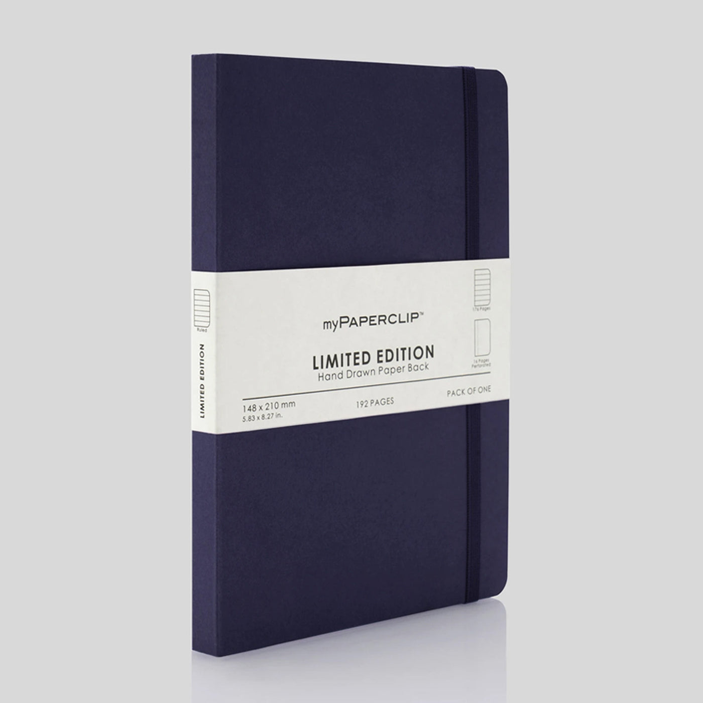 myPAPERCLIP Limited Edition Soft Cover Notebook - Aubergine - A5 - Ruled 1